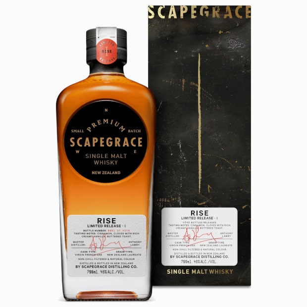 Scapegrace Rise Single Malt Whisky - New Zealand - Limited Edition 46% 0,7l