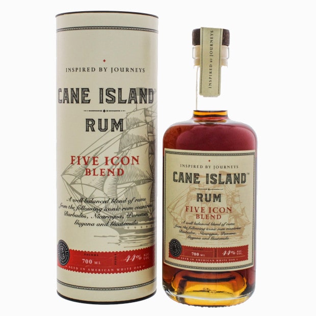 Cane Island Five Icon Blend Rum 44% Vol. 0,7L