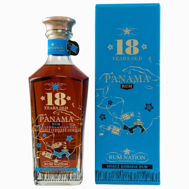Rum Nation Panama 18 Jahre Limited Edition 40%, 0,7l, brauner Rum ...