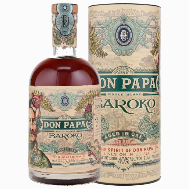 Don Papa Baroko mit GB 40% Vol. 0,7l