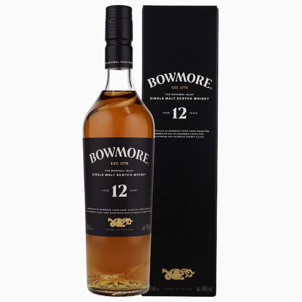 Bowmore 12 Years Old Islay Single Malt in GP 40% Vol. 0,7l
