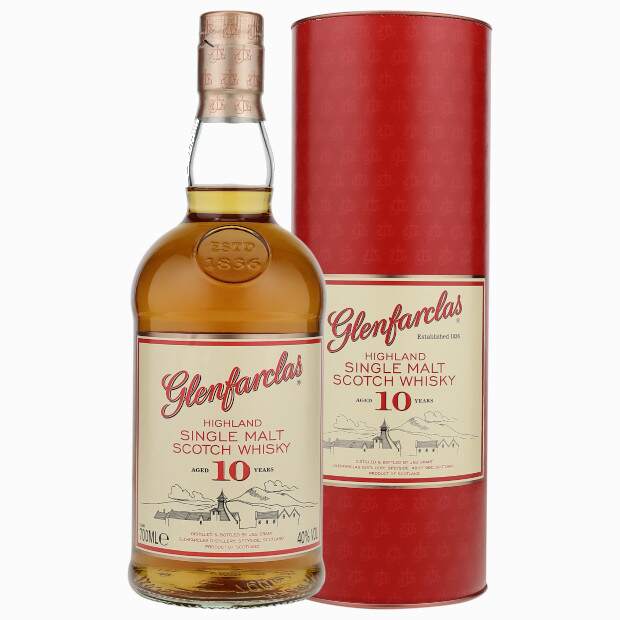 Glenfarclas 10 Years – Speyside Single Malt Whisky 40% Vol. 0,7l