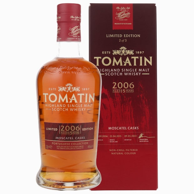 Tomatin 15Y Portuguese Collection Moscatel Cask 46% Vol. 0,7l