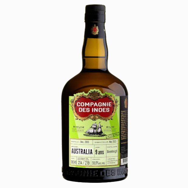 COMPAGNIE DES INDES Australia Beenleigh | 9YO Single Cask Rum 58,6% Vol 0,7L