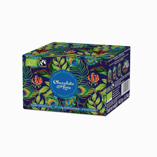 Dunkle Schokolade - Geschenkbox – 148,5 g (27 x 5,5g) Napolitains