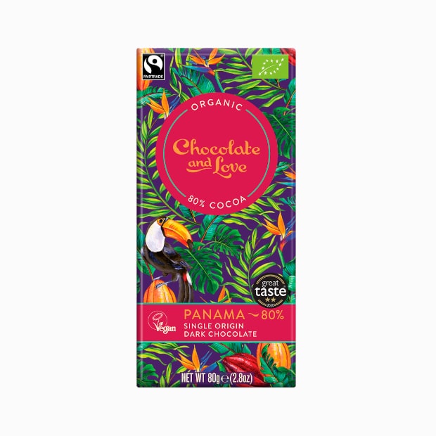 Dunkle Schokolade - 80% Cocoa Panama 80g