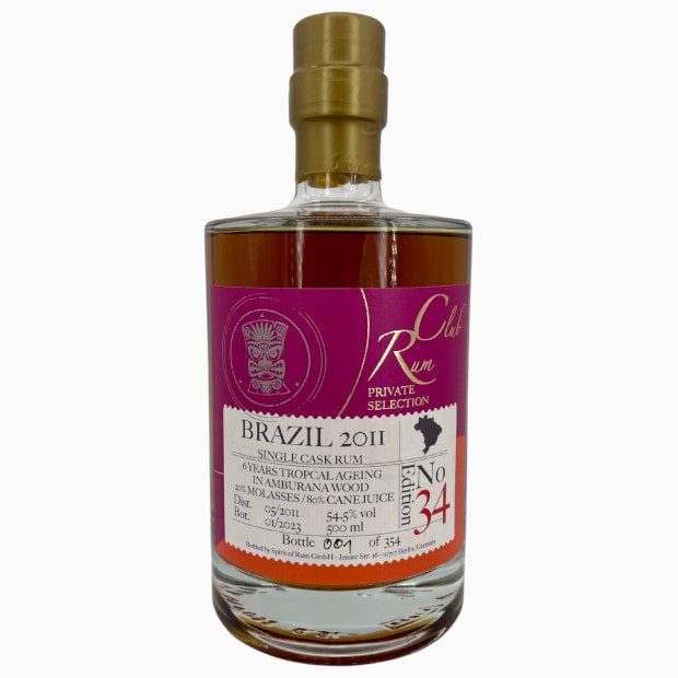 RUM CLUB PRIVATE SELECTION ED. 34 - BRAZIL 2011, brauner Rum, 54,5%, 0 ...
