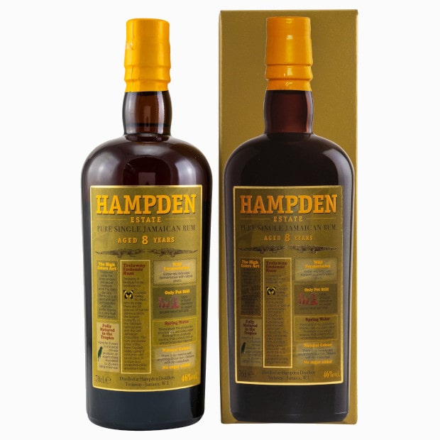 Hampden Estate 8 Jahre Pure Single Jamaican Rum 46%